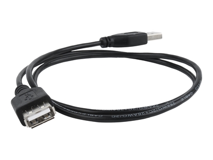 Picture of Cablexpert USB 2.0 extension cable, 0.75 m, black |