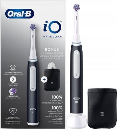 Attēls no Szczoteczka magnetyczna ORAL-B iO3 White Clean Czarny Czarny (8700216117753)