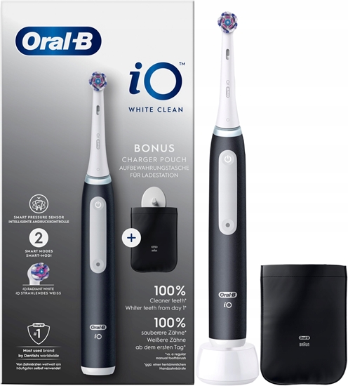 Изображение Szczoteczka magnetyczna ORAL-B iO3 White Clean Czarny Czarny (8700216117753)