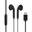 Attēls no - OBAL:ME Wired Earphones USB-C Black