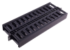 Picture of 1U kabeļu organizators 19" komutācijas skapim, plastmasas, divpusējs