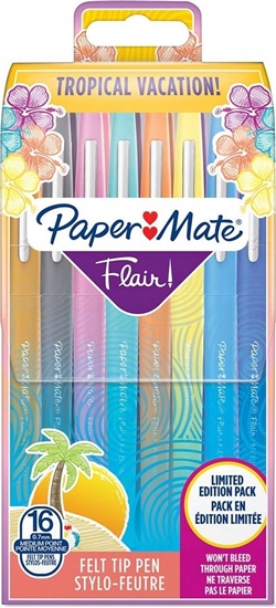 Picture of 1x16 Paper Mate Flair Pens Tropical Vacation M 0,7 mm