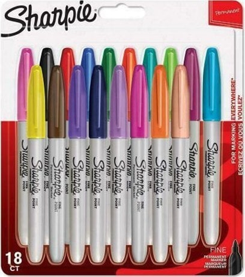 Picture of 1x18 Sharpie Permanentmarker F 18 colours