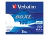 Picture of 1x5 Verbatim BD-R Blu-Ray 100GB 4x Speed wide printable JC