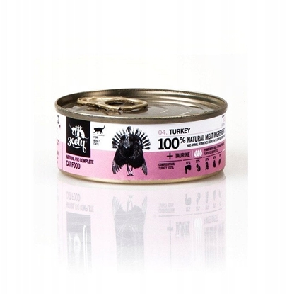 Изображение 3coty Karma 3coty Turkey Complete Cat Wet Food 080T04TU (0,18 kg )