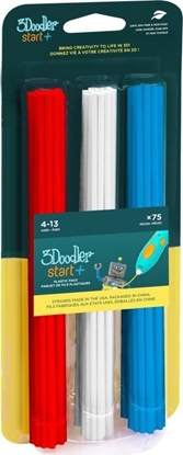 Attēls no 3Doodler Filament Start, 2.5mm, 75szt., 3 kolory, 3DS-ECO-MIX1-75