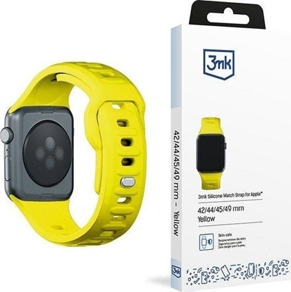 Attēls no 3MK 42/44/45/49 mm Yellow - 3mk Silicone Watch Strap for Apple