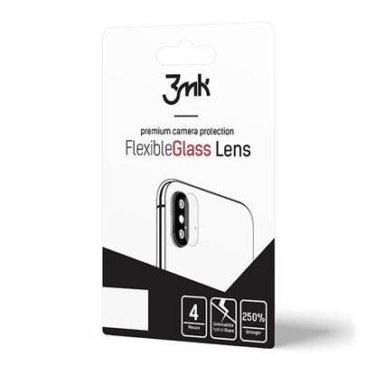 Изображение 3MK Apple iPhone X/XS FlexibleGlass Camera Glass Lens (4 PSC)