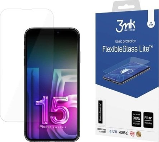 Изображение 3MK FlexibleGlass Lite do Apple iPhone 15 Plus