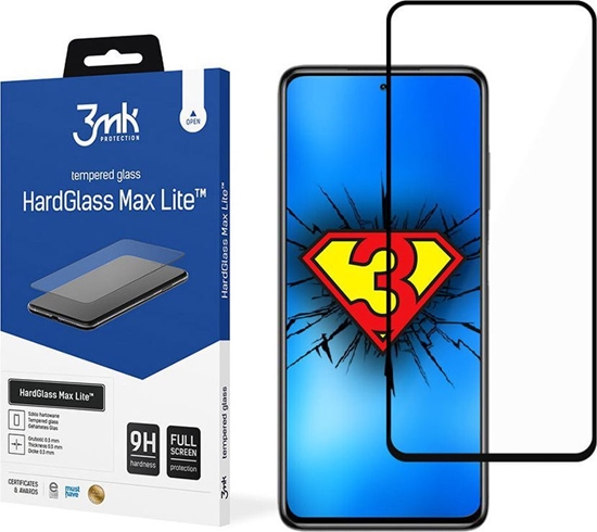 Picture of 3MK Xiaomi POCO X3 GT Black - HardGlass Max Lite
