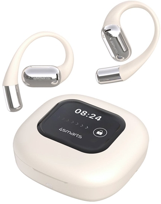 Attēls no 4smarts Open-Ear Bluetooth Kopfhörer SkyBuds AI Screen, beige