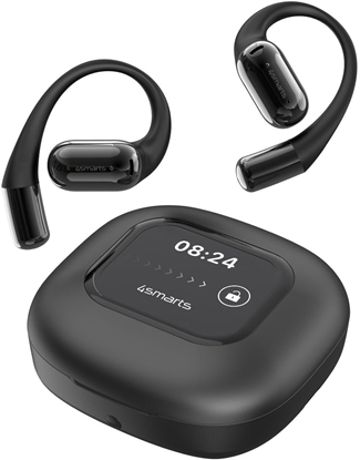 Attēls no 4smarts Open-Ear Bluetooth Kopfhörer SkyBuds AI Screen,schwarz