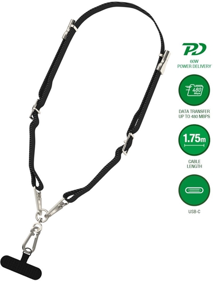 Picture of Kabel USB 4smarts USB-C - USB-C 1.3 m Czarny (541386)