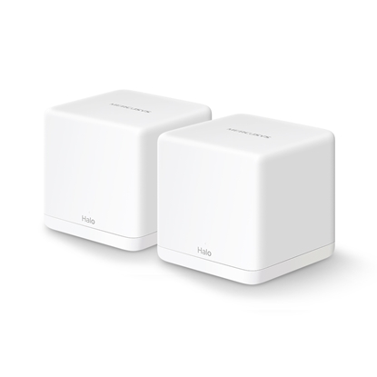 Attēls no MERCUSYS AC1300 Whole Home Mesh Wi-Fi System Halo H30G (2-Pack) 802.11ac, 400+867 Mbit/s, Ethernet LAN (RJ-45) ports 2, Mesh Support Yes, MU-MiMO Yes, White