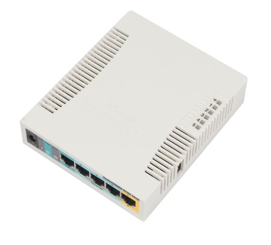 Изображение Access Point|MIKROTIK|IEEE 802.11b|IEEE 802.11g|IEEE 802.11n|1xUSB 2.0|5x10/100M|RB951UI-2HND