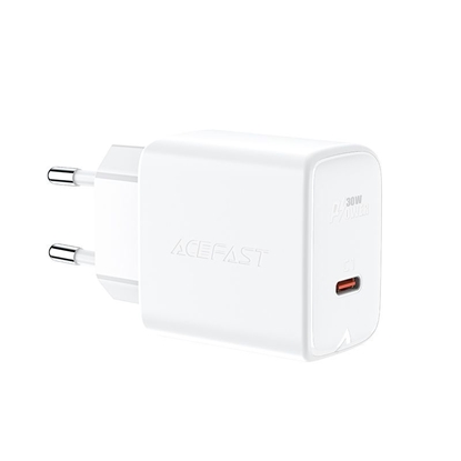 Picture of Acefast Acefast charger GaN USB Type C 30W, PD, QC 3.0, AFC, FCP white (A21 white)