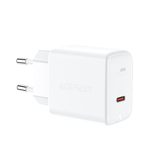 Picture of Acefast Acefast charger GaN USB Type C 30W, PD, QC 3.0, AFC, FCP white (A21 white)