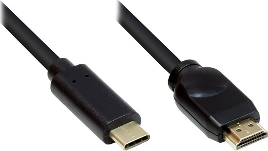 Picture of Adapter AV Alcasa Alcasa GC-M0103 adapter kablowy 5 m USB Type-C HDMI Typu A (Standard) Czarny