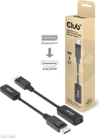Picture of Adapter AV Club 3D DisplayPort - HDMI czarny (CAC-1088)