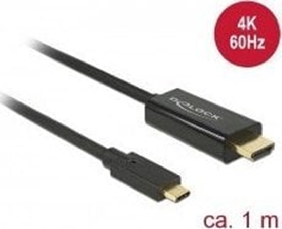 Picture of Adapter AV Delock Cable USB Type-Cª male > HDMI male (DP Alt Mode) 4K 60 Hz 1m black
