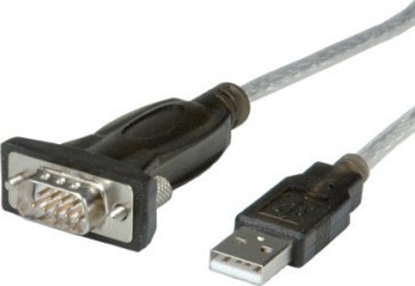 Изображение Kabelis USB2.0 TypeA > Serial DB9pin, 1.8m,. Roline
