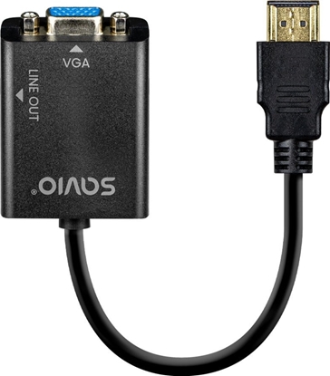 Attēls no Adapter AV Savio Kabel adapter HDMI-VGA Savio AK-76
