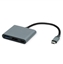Изображение Roline Type C - HDMI Adapter, M/F, 1x USB 3.2 Gen 1 A, 1x Type C (Power Delivery)