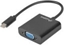 Picture of Adapter USB CM - VGA F 15cm czarny 