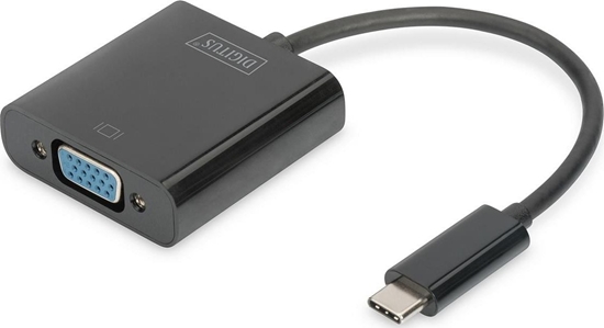 Picture of Adapter USB Digitus USB-C - VGA Czarny  (DA-70853)