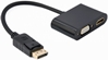 Picture of Adapteris Gembird DisplayPort Male - HDMI Female + VGA Female Black