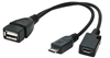Picture of Adapteris Gembird USB OTG USB socket + MicroUSB socket - MicroUSB plug