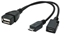 Picture of Adapteris Gembird USB OTG USB socket + MicroUSB socket - MicroUSB plug