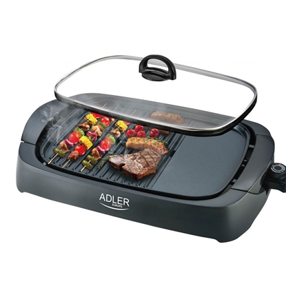 Изображение Adler | Electric Grill | AD 6610 | Table | 3000 W | Black