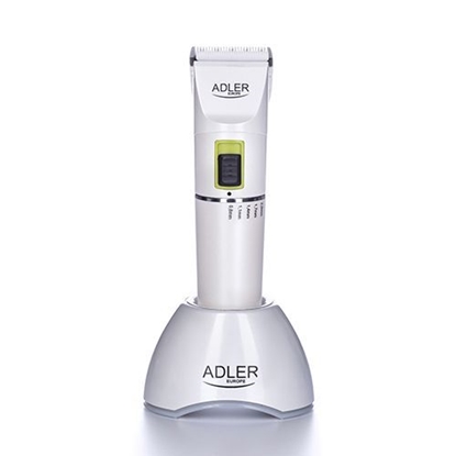 Attēls no Adler | Hair clipper | AD 2827 | Cordless or corded | Number of length steps 4 | White
