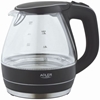 Picture of Adler Kettle Kettle AD 1224 Standard, Glass, Black, 2000 W, 360° rotational base, 1.5 L