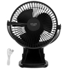 Picture of Adler Rechargeable Clip-on Desk Fan | AD 7342 | Table Fan | Black | Diameter 15.5 cm | Number of speeds 3 | Oscillation | 5 W