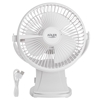 Picture of Adler Rechargeable Clip-on Desk Fan | AD 7342 | Table Fan | White | Diameter 15.5 cm | Number of speeds 3 | Oscillation | 5 W