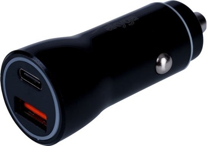 Picture of adowarka Akyga AKYGA Car charger 12/24V AK-CH-16 36W USB-A + USB-C PD Quick Charge 3.0 5-12V / 1.5-3A black