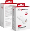 Изображение adowarka ForCell FORCELL CARBON adowarka samochodowa Typ C 3.0 PD20W + USB QC3.0 18W 5A CC50-1A1C biaa (Total 38W)