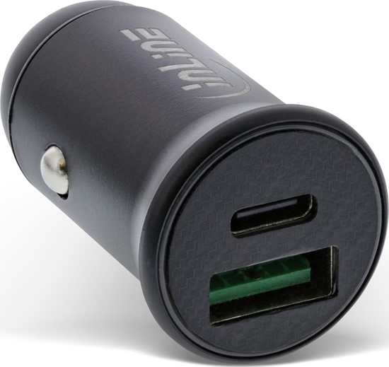 Picture of adowarka InLine InLine® USB car charger power-adapter power delivery, USB-A + USB Type-C, black