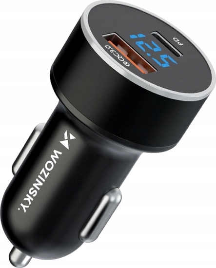 Picture of adowarka Wozinsky adowarka samochodowa Wozinsky WDCCAC USB-C USB-A 36W - czarna