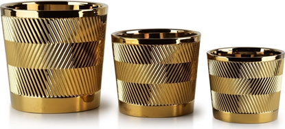 Attēls no Affek Design NEVA Komplet 3 doniczek                 XL20xh19cm L16.5xh14.5cm M13.5xh11cm