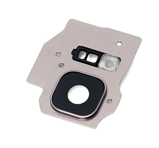 Picture of Aizmugurējās kameras stikls Melns ar sudraba rāmi priekš Samsung G955 Galaxy S8 Plus Orchid Grey oriģināls (USED GRADE A)