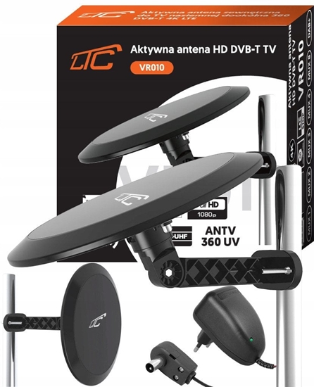 Picture of AKTYWNA ANTENA ZEWNTRZNA DO TV NAZIEMNEJ DOOKÓLNA 360 DVB-T 4K LTE MUX-8