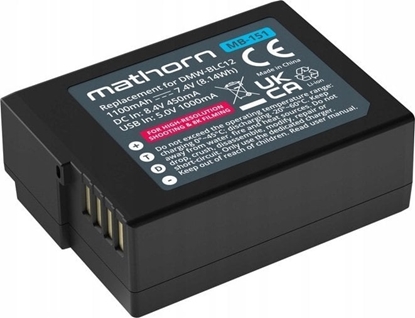 Attēls no Akumulator ExtraLink Bateria Mathorn MB-151 1100mAh USB-C zamiennik DMW-BLC12