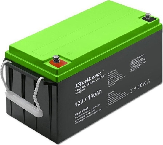 Picture of Qoltec Akumulator elowy | 12V | 150Ah | GEL