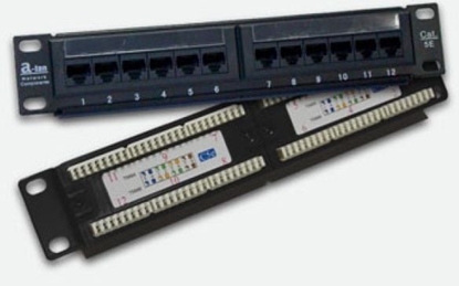 Изображение Alantec Patchpanel UTP 12 portów kat 5e peny - PK014