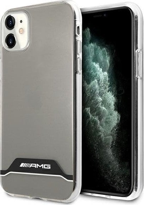 Attēls no AMG AMHCN61TCBW iPhone 11 6,1" przezroczysty/transparent hardcase Electroplate Black&White