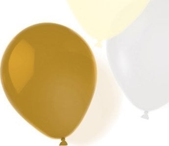 Picture of AMSCAN 8 Balonów lateksowych Gold Brush 25,4cm / 10" 8 szt 9904898