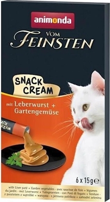 Attēls no Animonda ANIMONDA KOT V.FEINSTEN SNACK CREAM       PASZTET Z WTRÓBKI, WARZYWA  6x15g   /11
